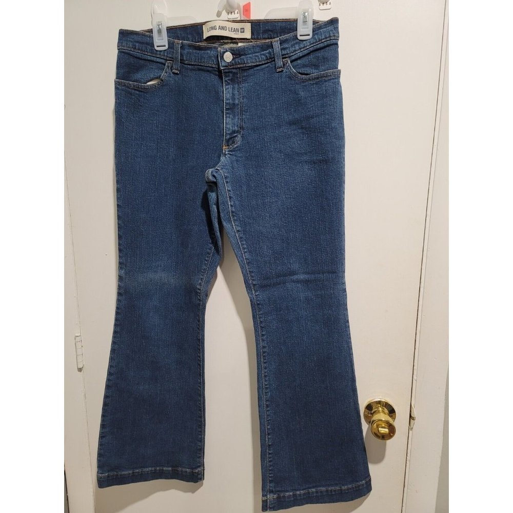 Gap Long and Lean Jeans Womens 12 Long Cotton Blue Denim Boot Cut